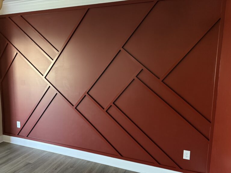 Accent Wall Trim Installation in Apex