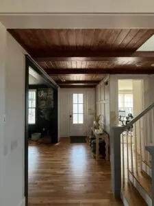 Ceiling Wood Paneling Installation in Durham