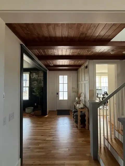 Ceiling Wood Paneling Installation in Durham
